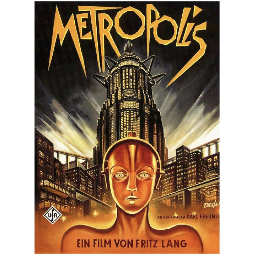 1927년 작품 메트로폴리스 영화 포스터 - 프리츠 랑 감독, 유네스코 세계기록유산